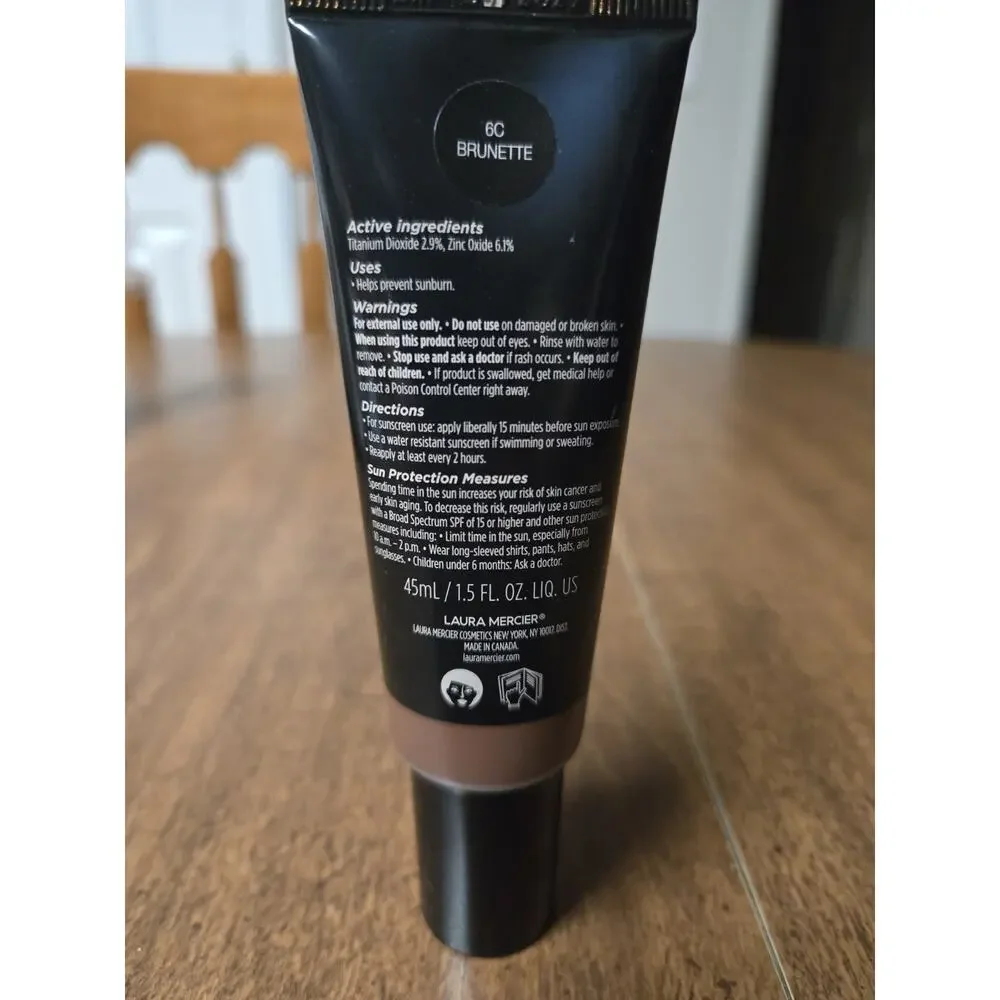 Laura Mercier SPF 30 Tinted Moisturizer Blurred Matte 1.5 Oz - 6C BRUNETTE